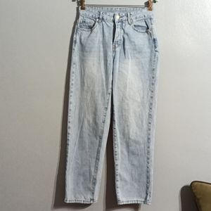 Okuohao jeans women's size medium 28" waistline hidden button fly